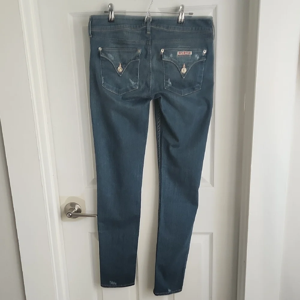 Hudson Collin Distressed Skinny Jeans - Picture 4 of 11